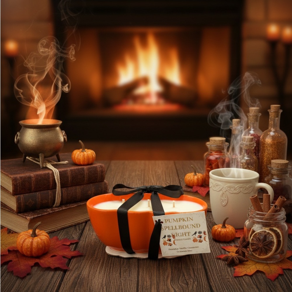 Orange Pumpkin Spellbound Candle